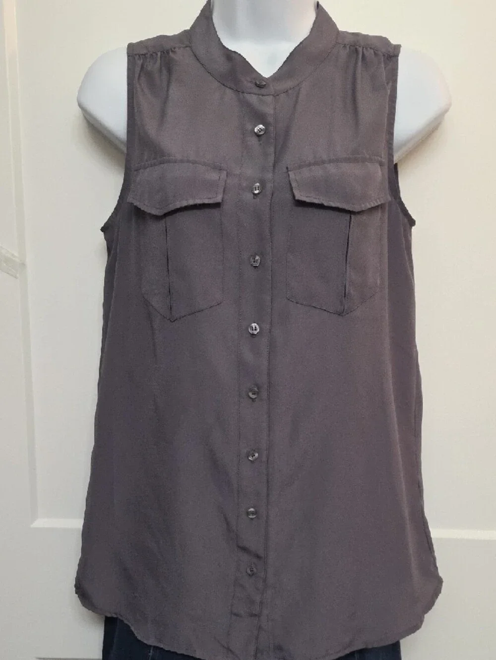 J. Crew Forest Gray Blouse